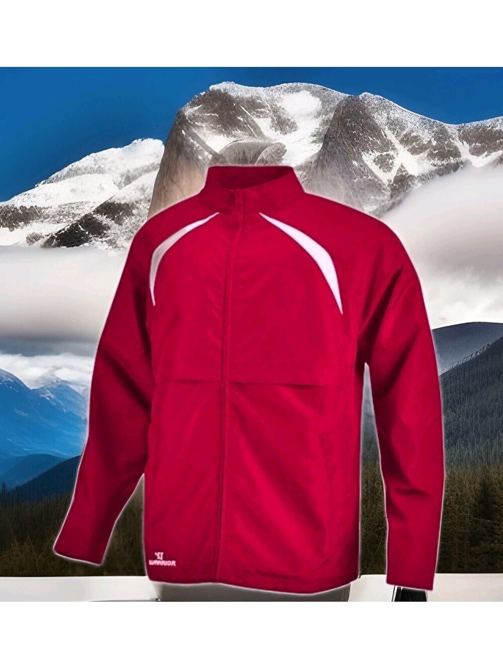 Warrior MOTION Senior Adult RED Full Zip Hockey Warm Up Jacket MENS XL Coaches